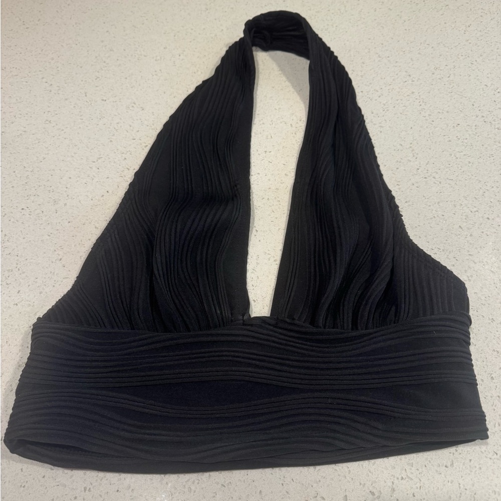 SHEIN Black Halter Top